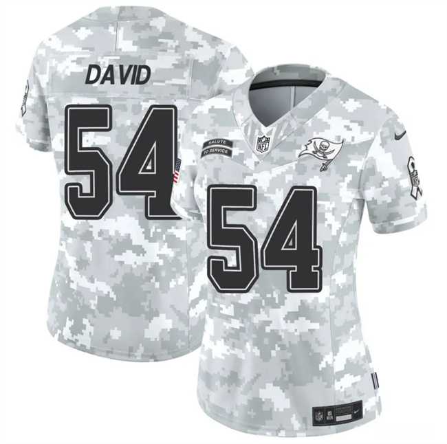 Women%27s Tampa Bay Buccaneers #54 Lavonte David 2024 F.U.S.E Arctic Camo Salute To Service Limited Stitched Jersey Dzhi->tennessee titans->NFL Jersey
